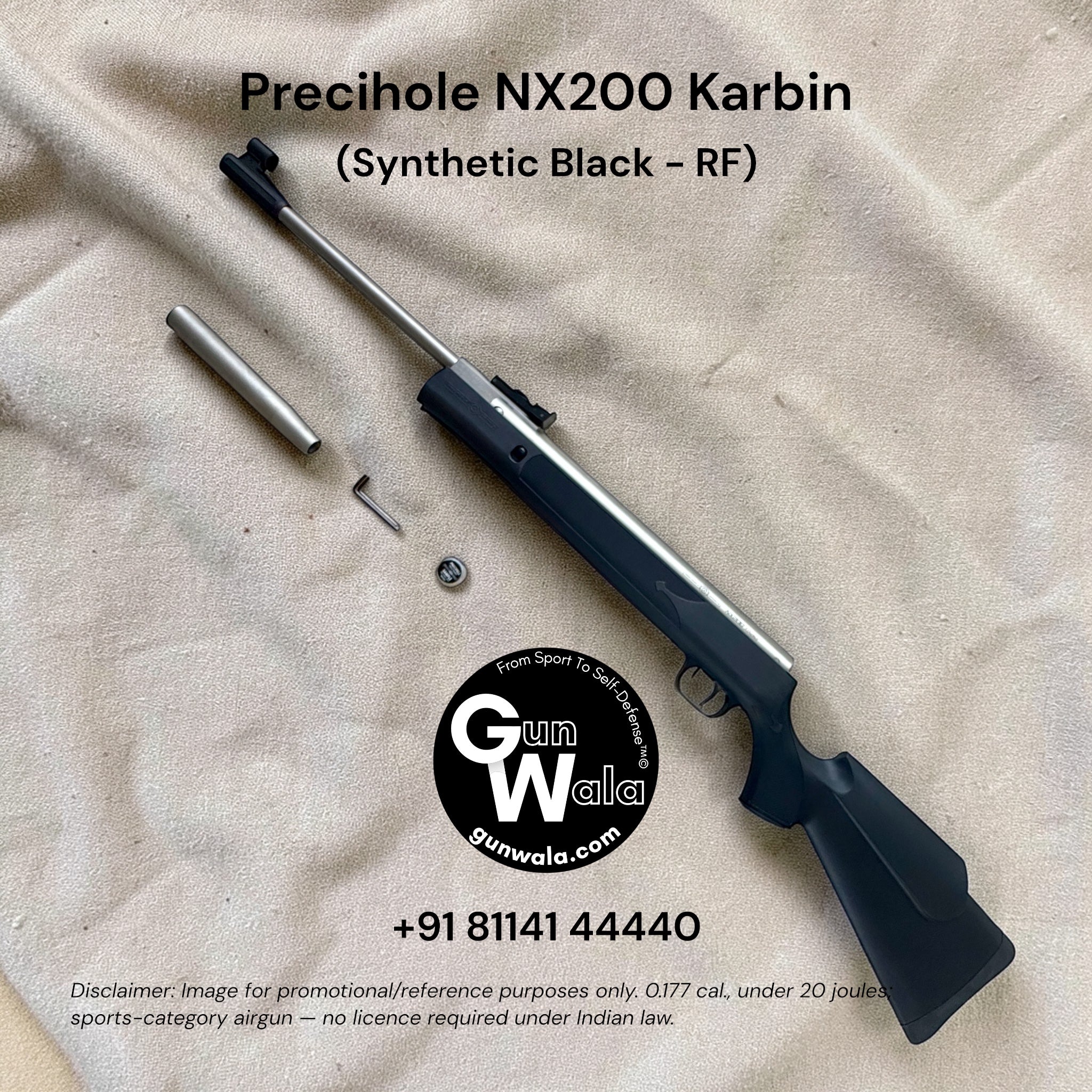 Precihole NX200 Athena Karbin RF (Synthetic Black)